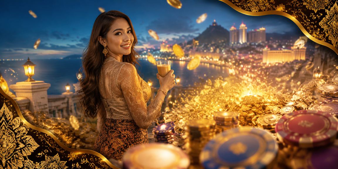 Peminat sukan Malaysia menonton dan mengikuti taruhan badminton di Genting Highlands dengan pakaian batik
